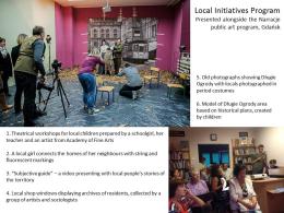 Local Initiatives projects within the Narracje 5 program, Gdansk 2013