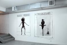 Lonnie Hutchinson, 'Hoodoo Voodoo' and '...and The Kingfisher'; The Blue Room exhibition, curated by Pippa Sanderson 2008