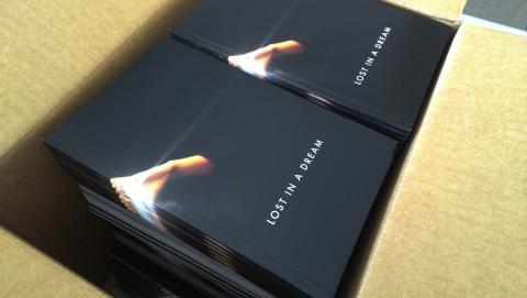 Lost in a dream catalogues fresh from the printers 1 week out from the Vernissage...