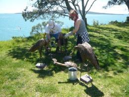 Lucy Bucknall, NZ Sculpture OnShore exhibition 2010, photo by Rob Garrett