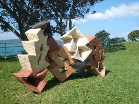 Matt McLean, NZ Sculpture OnShore exhibition 2010, photo by Rob Garrett