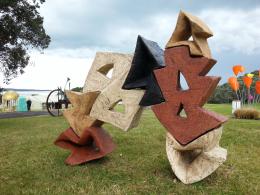 Matt McLean, Turn About 2012, NZ Sculpture OnShore 2012; photo by Rob Garrett