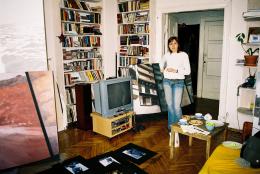 Olga Chernysheva studio visit, Moscow, July 2005; photo by Rob Garrett