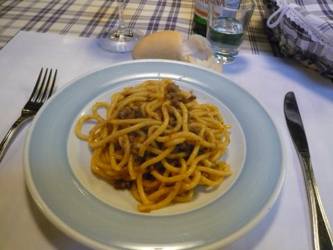 Osteria dal Duca, Verona: Bigoli al torchio con ragu d asino; photo by Rob Garrett