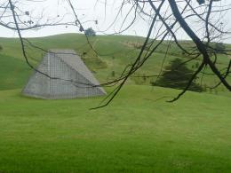 Sol LeWitt, Pyramid (Keystone NZ) 1997, Gibbs Farm, photo by Rob Garrett