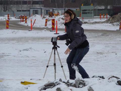 Pauline Curnier Jardin filming in 2007