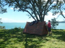 Peter Lange, NZ Sculpture OnShore exhibition 2010, photo by Rob Garrett