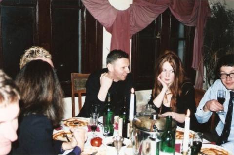 Richard Crow residency, Ravens Feast hosted by Wayne Everson & Artists at Work, Dunedin, 23 July 1999, w Richard Crow & Emily Barr