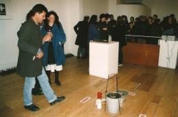 Richard Crow, The Living Archive, closing event, Blue Oyster Gallery, August 1999, photo by Rob Garrett, 4