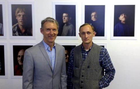 Rob Garrett and Alexander Ilin at the Vernissage