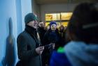 Rob Garrett giving curator's tour; photo by Bogna Kociumbas