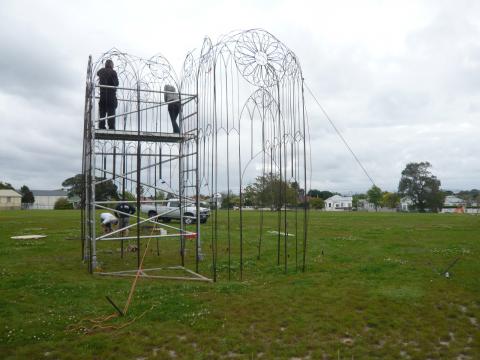 Rosy Harray, NZ Sculpture OnShore exhibition 2008, photo by Rob Garrett