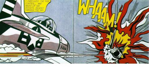 Roy Lichtenstein, Whaam! ca,1963 (print diptych)