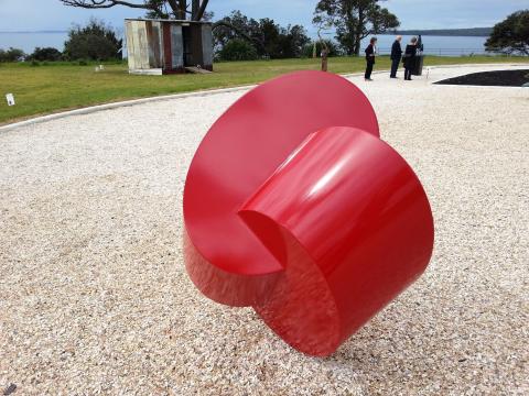 Russell Beck, Change 2012, NZ Sculpture OnShore 2012; photo by Rob Garrett