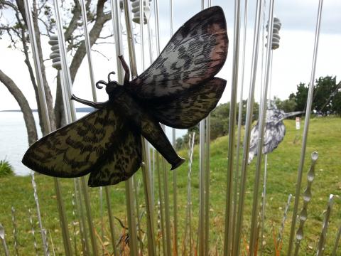 Sarah Brill, Hidden Treasures (detail) 2012, NZ Sculpture OnShore 2012; photo by Rob Garrett