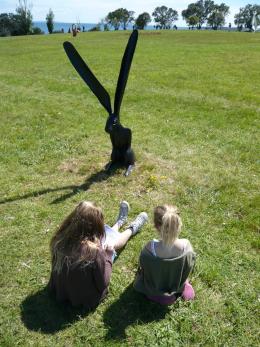 Saskia Baetens van Gils, NZ Sculpture OnShore exhibition 2008, photo by Rob Garrett