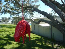 Sean Crawford, NZ Sculpture OnShore exhibition 2010, photo by Rob Garrett