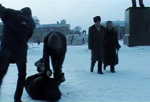 Vladimir Logutov in Witness to the Impossible at Moscow Centre of Art, Moscow, March 2007 (video still)