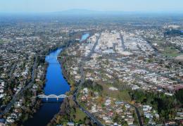 Waikato River and Hamilton City