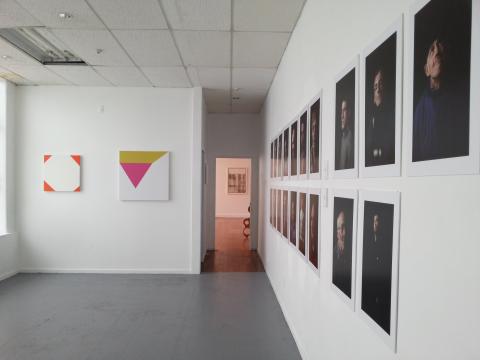Works by Robbie Fraser, Andre Sampson and Alexander Ilin; photo by Rob Garrett